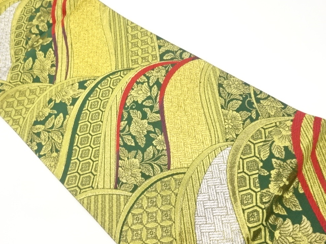 JAPANESE FUKURO OBI / WOVEN WAVY STRIPE